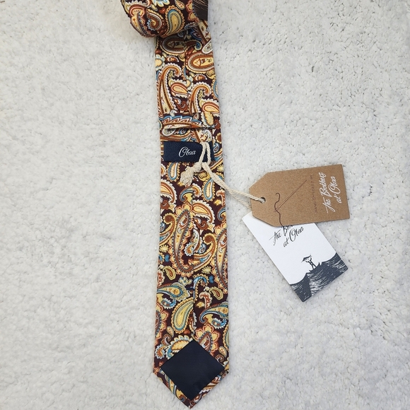 The Brothers @ Otaa Handmade Brown and Yellow Paisley Tie - Picture 2 of 9
